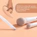 KINGMAS Angled Mini Concealer Brush | Kabuki Makeup Brush for Under Eye Contour Liquid Cream Powder | White Blending & Buffing Tool - Buy Online on GoSupps.com
