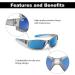 Flying Fisherman Buoy Jr Angler Polarized Sunglasses - Blue | AcuTint UV Blocker for Fishing & Outdoor Sports - Buy Online on GoSupps.com