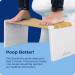 Squatty Potty Stockholm Folding Bamboo Toilet Stool 7 - Collapsible Brown/White (1 Count) - Buy Online on GoSupps.com