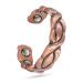 EnerCoppeX Copper Magnetic Ring for Women Lymphatic Drainage Adjustable Ring 3500 Gauss Magnet (CPR-0178)