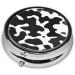 Buy Black Grey White Camo Round Pill Box - 3 Compartment Portable Travel Medicine Organizer - Buy Online on GoSupps.com