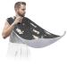 Galaxy Cat Beard Bib Apron Beard Bib Hair Catcher for Men Shaving and Trimming Non-Stick Waterproof Beard Cape Grooming Cloth with 2 Suction Cups Gifts for Men