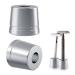 Linkidea 2 pieces of razor-plane stands made of aluminum alloy for razor planes manual razor holder for bathroom worktops (silver gray)