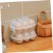 2pcs Portable Egg Box Fridge Large Capacity Egg Holder for Refrigerator Travel Shockproof Trash Can - Buy Online on GoSupps.com