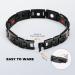 Meciam Magnetic Therapy Carbon Fiber Titanium Bracelet | Pain Relief for Arthritis | Adjustable Length | Red - Buy Online on GoSupps.com