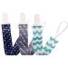 Tsuchiya pacifier holder clip |Pacified clamps made of fabric - bibs Schnuller clip stay in place good firm effect for babies girls boys children children T3 combination