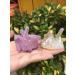 Specimen 2pcswhite Flame Aura Quartz Crystal Cluster Specimen 60-70g ERTEYIN