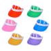 6 pieces unisex solar visor neon colors beach solar hat summer hat 80s retro sun visor transparent plastic sun cover for golf tennis and poker parties
