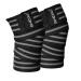 SHEIX Knee Wraps for Weightlifting-Professional Elastic Knee Support Strap for Unisex, Sleeve for Powerlifting Gym Fitness Leg Press Workout Squats Deadlift Training (Grey), 72 INCHES