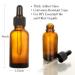 AOZITA 1oz Eye Dropper Bottles Set - Dark Amber Glass Tincture Bottles with Funnels & Labels - Leakproof Essential Oils Storage for Travel - Buy Online on GoSupps.com