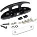 Mxeol 4-1/2 Boat Flip Up Cleat - Folding Dock Marine Hardware Stainless Steel (Matte Black, 4 Pack) - Buy Online on GoSupps.com