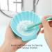 Shop Docolor Silicone Makeup Brush Cleaner Mat - Large Shell Shape Portable Tool for Effortless Brush Cleaning | Best Makeup Brush Cleaner in Blue - Buy Online on GoSupps.com
