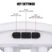 USB Electric Eye Massager - Magnetic Vibration Device for Fatigue Relief & Eye Care - Buy Online on GoSupps.com