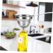 Zerodeko Oil Strainer Funnel Canning Funnel 3 Pcs Oil Spill Soy Sauce Stainless Steel Grease Filter Spoon Stainless Steel Funnel 25X9.1X8CMx3pcs Silverx3pcs - Buy Online on GoSupps.com
