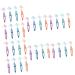 minkissy toothbrush with nylon bristles soft fur 32 pieces