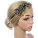 Minkissy Leaf Flapper Headband Retro 1920s Hairband Beaded Headbands Gothic Crystal Headband Elastic Rhinestone Headbands 1920s Headband Pearl Hair Ties Party Headwear Bride Antique Fashion Green - Buy Online on GoSupps.com