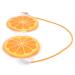 Sleep Eye Mask Fruit Pattern Breathable Sleeping Eye Mask Cold Compress Fatigue Relieve Eye Patch Blindfold (Lemon)