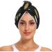 Quick Drying Irregular Dot Pattern Hair Cap & Towel Set - 2 Piece Absorbent Soft Comfortable with Button Headband - Buy Online on GoSupps.com