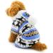 Ranphy Soft Velvet Reindeer Hoodie Sweater for Small Dogs & Cats - Cozy Pile Suit - Size S (Blue) - Buy Online on GoSupps.com