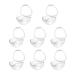 8 pieces of pacifier box pacifier box for baby pacifier box young girls pacifier storage box for baby pacifier box portable pacifier box dustproof (transparent)