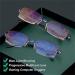 High Hardness Anti-Blue Light Dual Focus Reading Glasses - Ultra-Light Short-Sighted & Wide Fit (3.0x Gold) - Buy Online on GoSupps.com