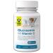 Raab Vitalfood Glucosamine sulfate with natural vitamin C for normal cartilage formation 90 capsules vegan gluten-free 72 g