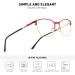 OLIEYE Cat Eye Reading Glasses for Women Retro Design - Red-53 2.0x - Buy Online on GoSupps.com