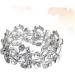 Gleavi Wedding Accessories: Strass & Pearl Bracelets | Diamond & Crystal Bangle for Women | Open Tennis Bracelet - 2pcs Silver - Buy Online on GoSupps.com