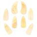 HAKIDZEL 8pcs Guzheng nails ukelele pick guzheng ox horn pick mandolin picks Guzheng Nail Covers Guzheng Finger Picks thumb picks Fingertip Covers guzheng picks Guitar Ukulele child horns 2.7X1.2X0.1CM Yellow