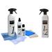Professional bathroom sealing set with lotus effect nano sealing nanotol sanitary set with cleaner & protector + microfiber cloth for lime protection for shower cubes ceramics tiles-set M + 2in1