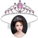 Kids Girls Pink Crystal Tiara Crown Headband | Princess Birthday Party Hair Accessories - Buy Online on GoSupps.com