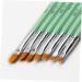 minkissy 1 Set Nail Art Gel Nail Applicator Nail Art Liner Nail Art Tools Nail Dotting Pen Nail Embellishments Manicure Nail Gel Nail Decoration Wooden Painted Accessories 13.8x1cm Green - Buy Online on GoSupps.com