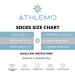 Athlemo Bamboo Diabetic Socks 2 Pairs - Over The Knee, Seamless Moisture Wicking White, Size 10-13 - Buy Online on GoSupps.com