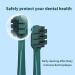 Buy LUMIO Electric Toothbrush - Self-Cleaning Sonic Vibration Portable Ultra Soft Brush Head Cordless Fast Charging for Travel & Home - Dark Green - Buy Online on GoSupps.com