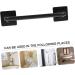 Alipis 2pcs Storage Rack Stainless Steel Wall Shelf Wall Mount Tower Holder Wall-Mounted Towel Bar Rag Rack Blackx2pcs 30.5X7X7CMx2pcs - Buy Online on GoSupps.com