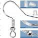 925 Sterling Silver Earring Hooks - 120 PCS/60 Pairs with Clear Silicone Backs - Hypo-allergenic Jewelry Findings for DIY Making - Buy Online on GoSupps.com