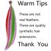 Feather Hair Extension Feather for Hair Extensions Synthetic Colored Overhead Strands Hair Accessories Rainbow Hairpiece for Women crochet hair extension set (Color : 12) - Buy Online on GoSupps.com