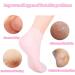 Buy Silicone Socks for Moisturized Feet | 2 Pairs Pink Rose & Skin Color for Dry Cracked Skin - Buy Online on GoSupps.com