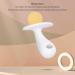 Baby Teether Stick Newborn Teething Toy Easy Clean Sensory Development Candy Shape Large Silicone Boiled for 6-12 Months (Yellow White) - Buy Online on GoSupps.com