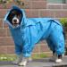 Tfeng Dog Raincoat with Removable Hoodie - Waterproof Dog Jacket for Outdoor Use - 10 Sizes Available (Blue 60cm Back Length) - Buy Online on GoSupps.com
