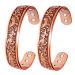 LONGRN-2PCS Copper Bracelet Used for Arthritis - The Pure Copper Magnetic Bracelet with 6 Magnets for Men to Effectively Relieve Joint Pain.