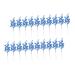 SilteD 20pcs Fake Berry Stem cutting branch Tree Branches For Decoration christmas tree decorations berry branch decorate artificial berry Foam wreath christmas DIY berries Blue 19X5X5CM