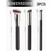 BPTRKOM 3 Pieces Professional Make Up Contouring Brushes - Concealer Brush with Soft Synthetic Fibre Face Make Up Brushes for Creamy Foundation Powder or Liquid - Buy Online on GoSupps.com