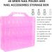 FRCOLOR 1pc Nail Polish Storage Box Nail Organizers and Storage Portable Jewelry Organizer Beads Storage Organizer Drawer Jewelry Organizer Clear Makeup Drawer Car Cosmetic Travel Plastic Pnik - Buy Online on GoSupps.com