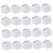 SEWOART 50pcs Cases Storage Containers Stocking Treat Bath Container Fudge Dessert White Stuffers Aging 10x6cm White