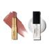 LAURA GELLER Clear Lip Oil Glass Half Full & Tinted Hydrating Lip Balm Latte Love Duo | Nourishing Lip Kit for Dry Lips Moisturizing Color and Shine
