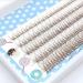 Artificial eyelashes in different lengths 8/9/19/12 mm individual eyelashes A-shaped handmade 3D layer effect (Brown-Fish)