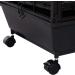 PawHut Metal Small Animal Cage Rabbit Cage for Guinea Pig Chinchilla Hedgehog Bunny with Removable Wheels and Foldable Detachable Run Fence 34.6" L x 50.6" W x 22" H 128L x 87W x 56H cm - Buy Online on GoSupps.com