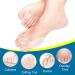 Gel Toe Spreader & Protector (4 Pieces) - Pain Relief for Crooked Hallux Valgus & Overlapping Toes | Toe Cushion & Separator for Comfort - Buy Online on GoSupps.com