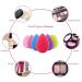 16pcs Double-Sided Silicone Facial Cleansing Brush & Mask Mixing Bowl Set with Makeup Sponge - Multicolor - Buy Online on GoSupps.com